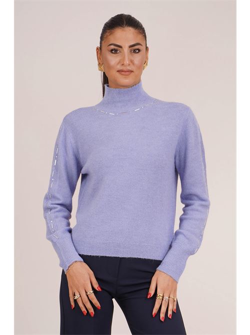 Maglia dolcevita Luckylu Milano | MA25PAPOWDER BLUE